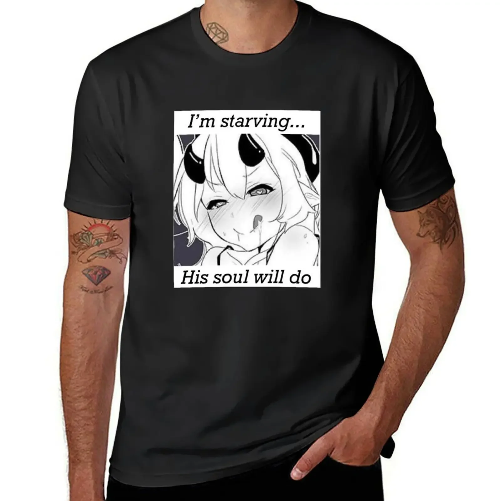 Succubus (I'm starving...his soul will do) T-Shirt anime anime tshirt clothing for men