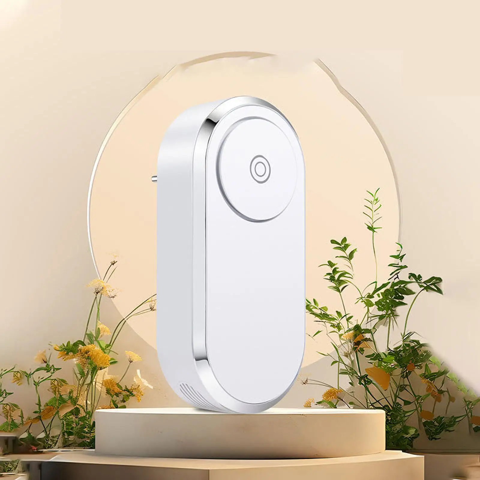 Air Purifier Improves Air Quality Small Quiet for Basements Bedroom Hallways