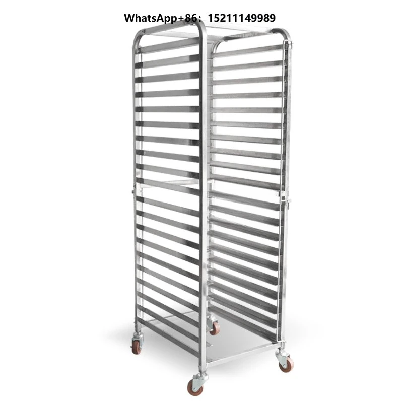 16 Layer Commercial Stainless Steel Eco-Friendly Trolley Rack Bread Cake Cooling Drying Rack Baking Tray Cart