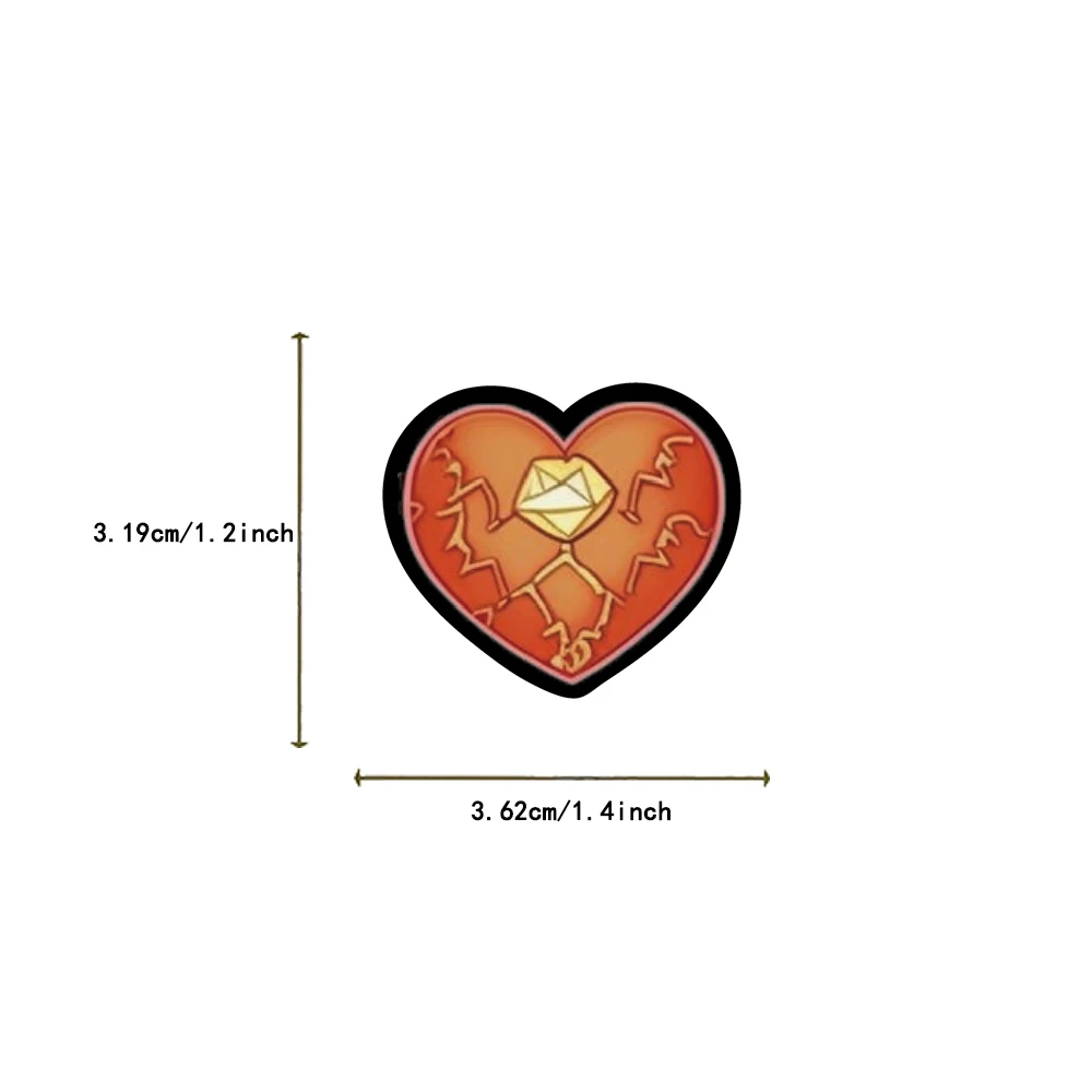 60PCS Heart Shaped Graffiti Sticker DIY Helmet Water Cup Decoration Waterproof PVC Graffiti Sticker Children'S Toys Wholesale