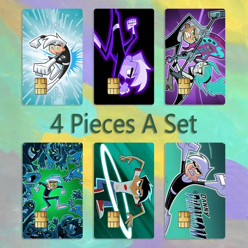 

D-Danny P-Phantom Card Stickers Credit Visa Debit Bank Charge Card Bus Metro Waterproof Sticker Decal Decoration