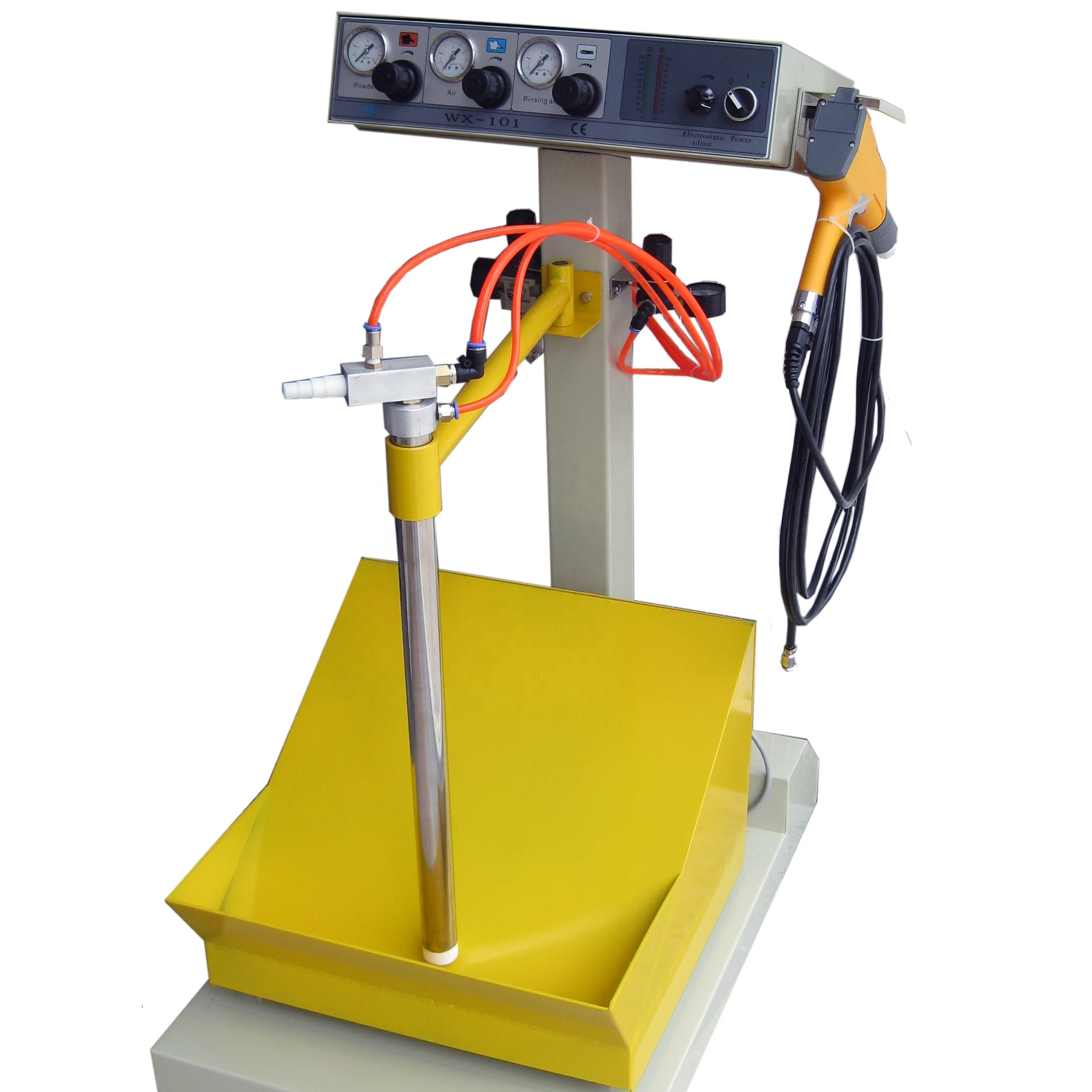 

Aluminum Profiles Box Feeder Vibrating Manual Powder Coating Equipment with Powder Guns