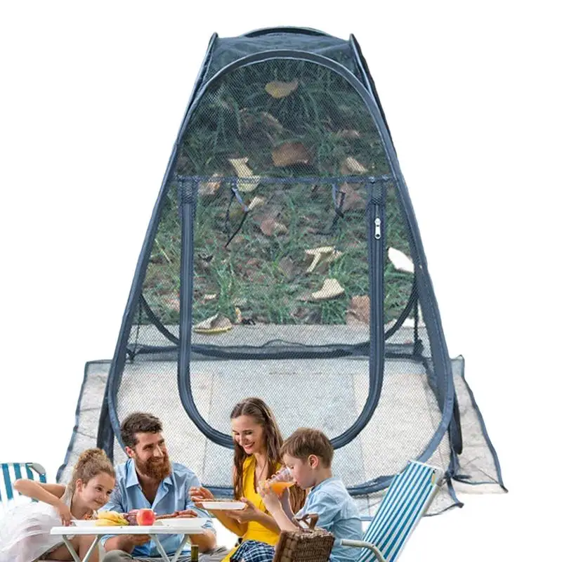 

Fly Netting For Camping Outdoor Screen Tent Screen Shelter Tent Automatic Bracket System Windproof For Travel Camping Backyards