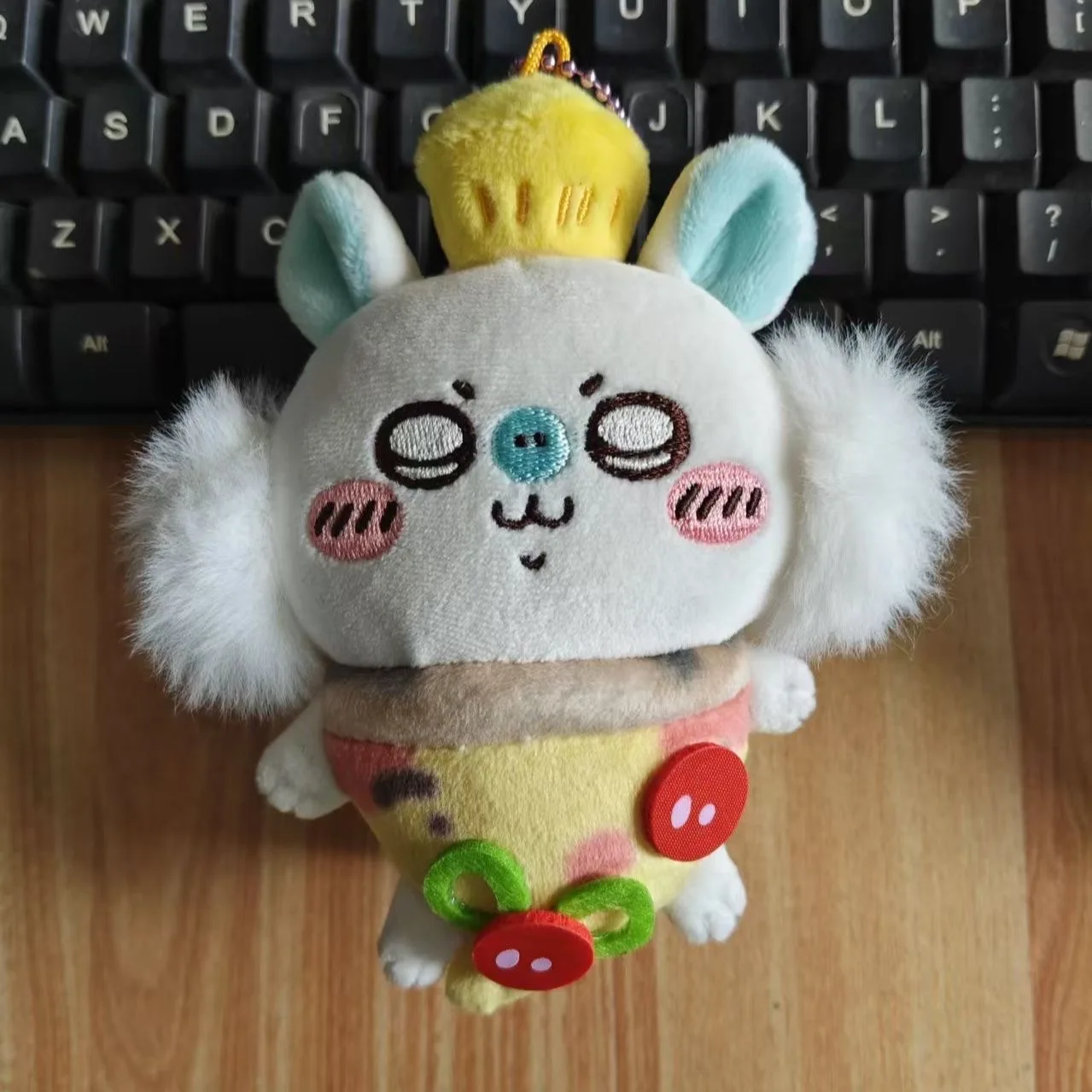 لطيف Chiikawa هالوين البيتزا Momonga ألعاب من نسيج مخملي قلادة لطيف الكرتون Usagi اليقطين القط الأسود سلسلة لعبة هدية عيد ميلاد الفتاة #5