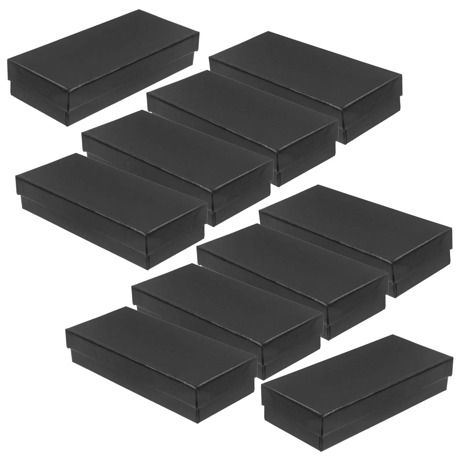 

10 Pcs Watch Box Case Black Protective Soft Lining Elegant Single Travel Storage Jewelry Watches Box Holder ganizer Presentation