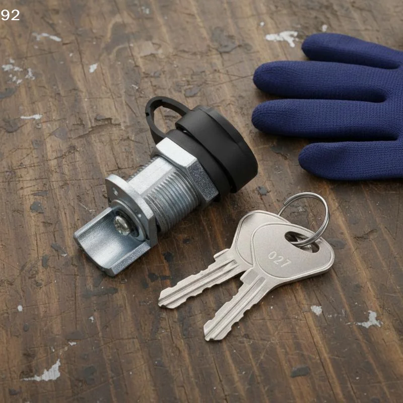 Reliable Zinc Alloy Tongue Barrel Lock with Keys for Office and Trailer Security