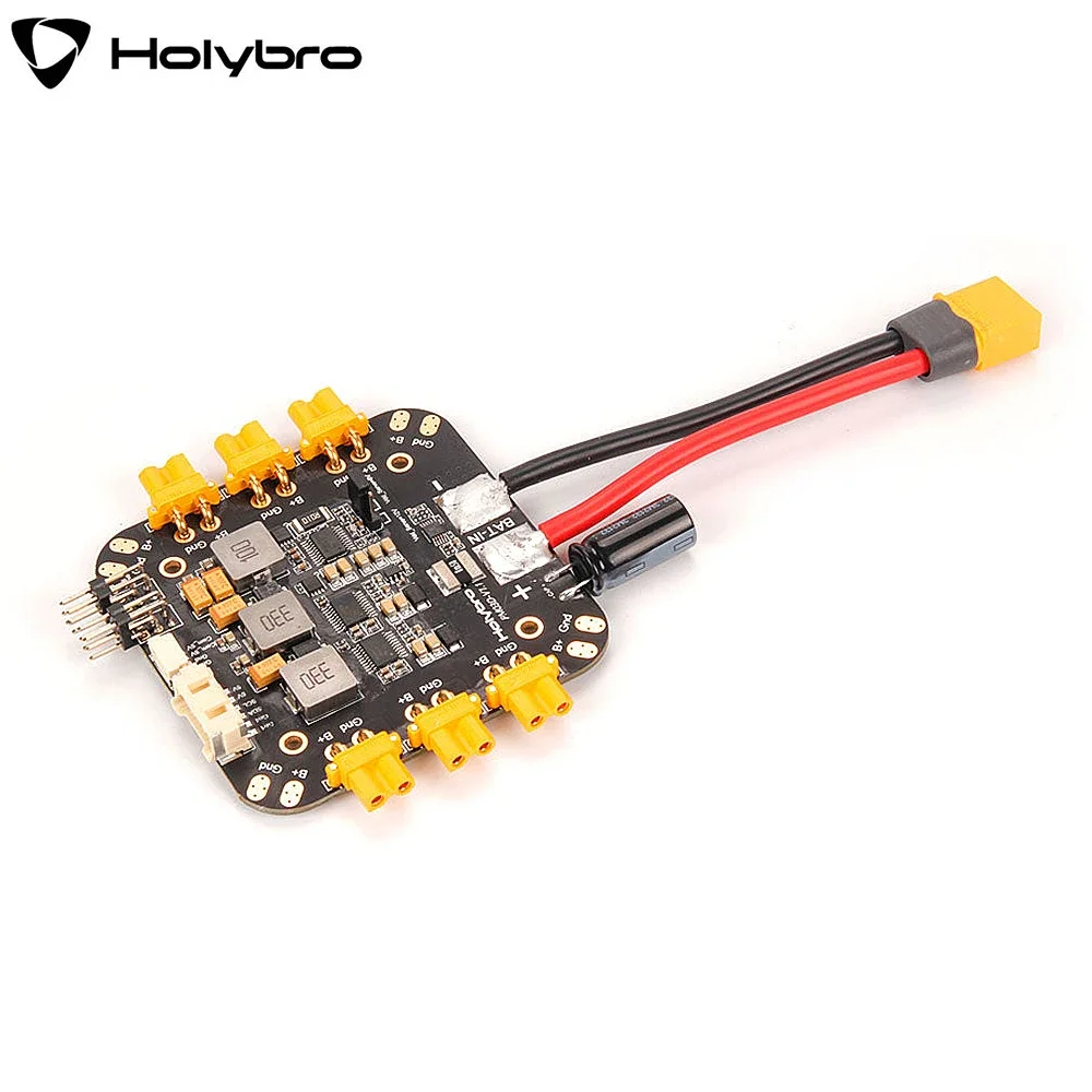 

Holybro PM03D Power Module Compatible to Flight Controller Uses I2C Power Monitor W/ XT-30 XT-60 Connectors for RC FPV Drone