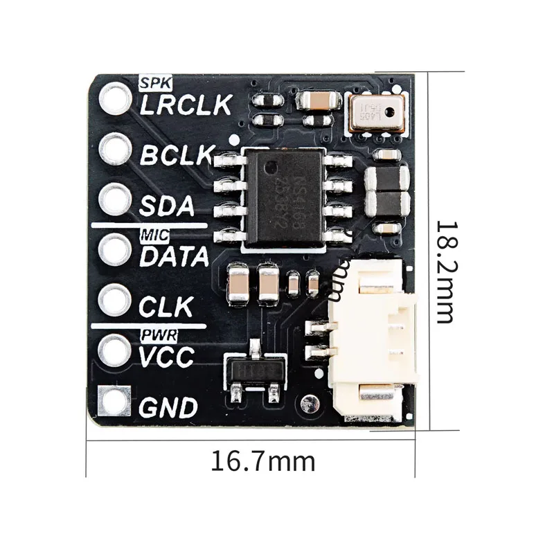Moduł audio LMD2718+NS4168 dla ESP32, dwuchipowa płytka stereo o wysokiej jakości dźwięku z ochroną głośników DIY — zdjęcie produktu 5