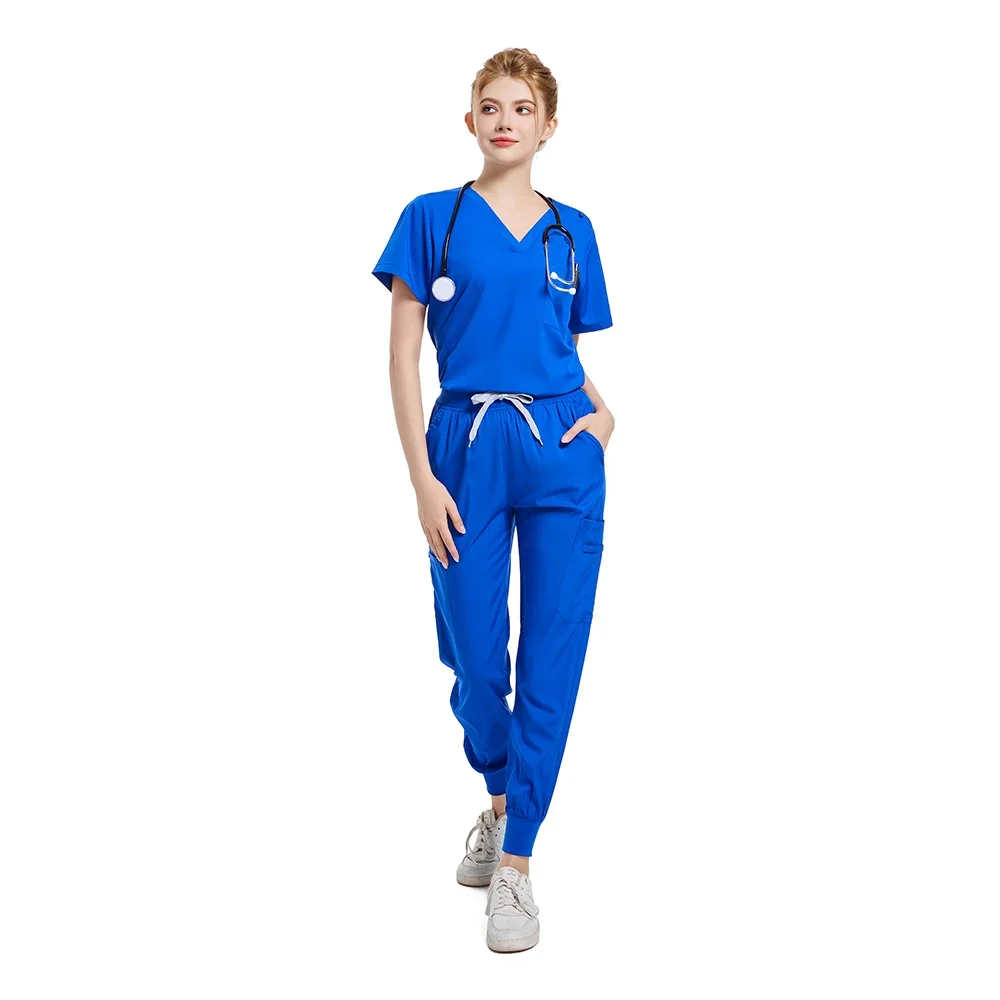 Vendita all'ingrosso Spa Pet Salon Uniforme medica Scrubs Scrub da lavoro ospedaliero Set Forniture mediche Infermiera Chirurgia dentale Tuta Abbigliamento da lavoro