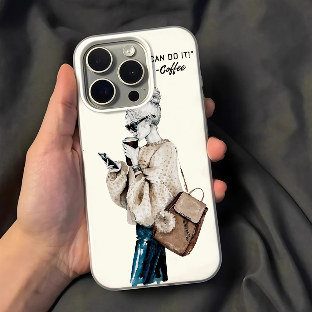 Jelly shell Phone Case For Xiaomi 14 T 15 T Pro 17 Pro Max For XM Mi 11 Lite 5G Shockproof Modern Fashion Illustration Cover