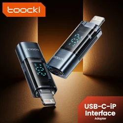 Toocki USB C to Lighting Adapter for iPad 27W Output Digital Display OTG Converter for iPhone 14 Pro Max iP Interface Connector