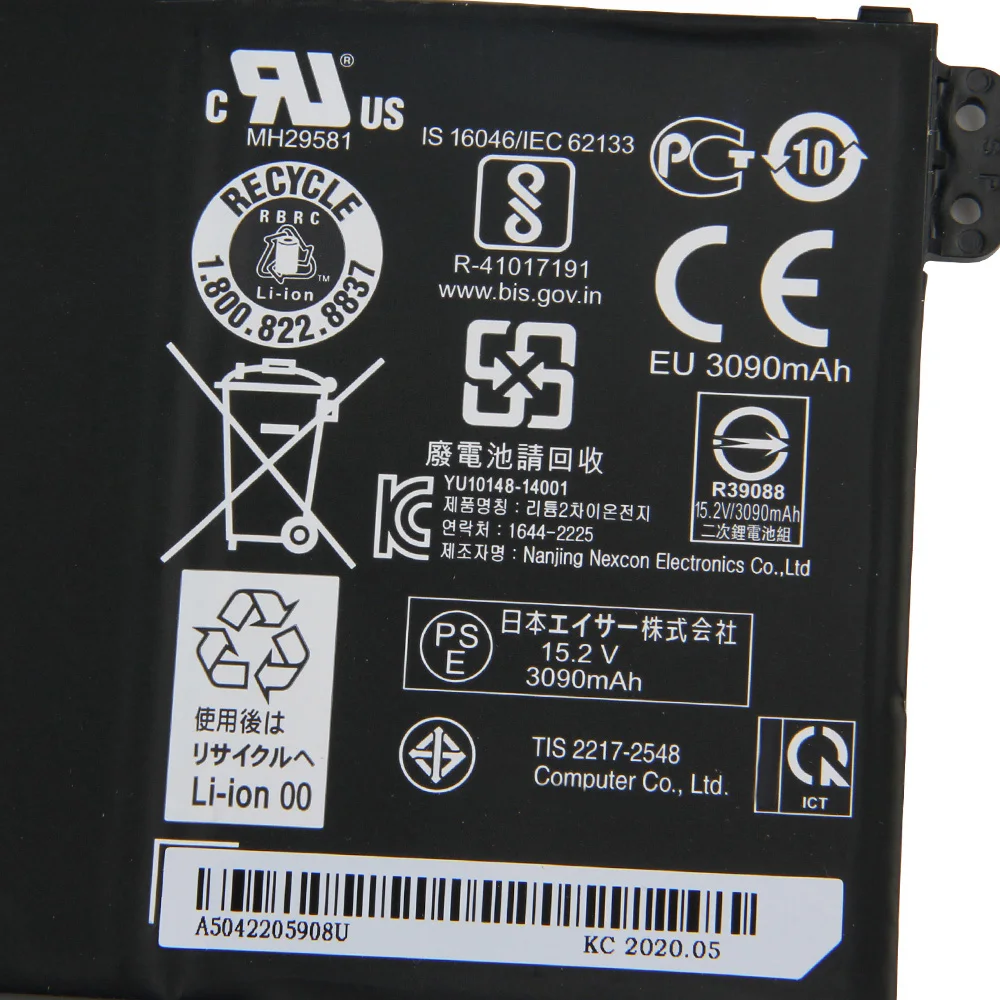 استبدال البطارية AC14B8K AC14B3K 3090mAh لشركة أيسر أسباير V3 V3-111P V3-112P V5-122P V3-371 بطاريات عالية الجودة مع أداة