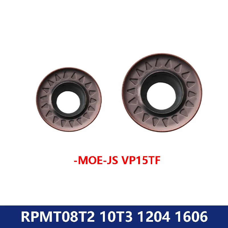 Carbide Milling Inserts RPMT RPMT08T2 MOE-JS RPMT10T3MOE-JS RPMT1204MOE-JS VP15TF F7030 CNC Lathe Cutter Turning Tool