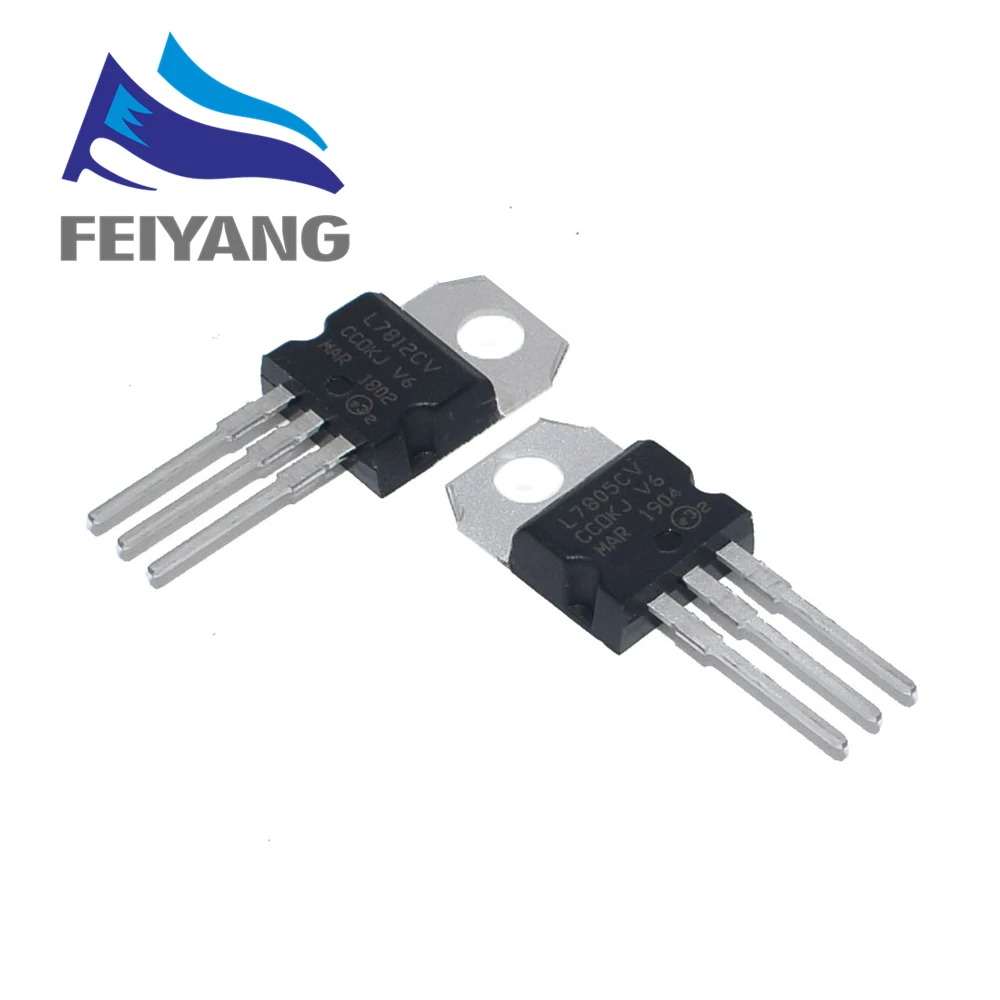 100pcs L7805 7805 7812 L7812 LM317 LM317T Voltage Regulator IC 5V/12V 1.5A TO-220