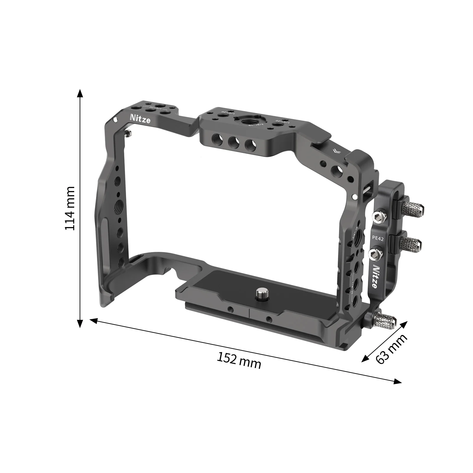 Nitze Cage for Nikon Z6 III Camera with HDMI / USB-C Cable Clamp - T-N05B