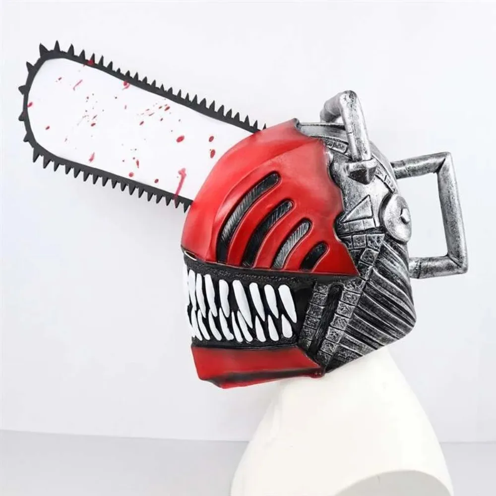 

Pochita Cosplay Mask Halloween Party Clothing Headgear Latex Full Face Mask Anime Chainsaw Man Denji Partner Role Headgear