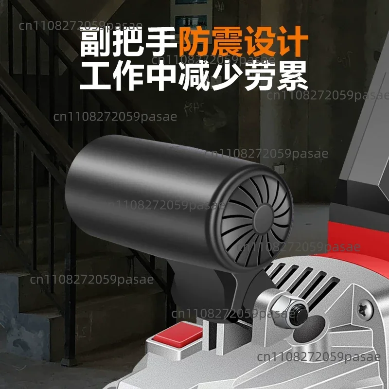 Handheld Three-Head Dust-Free Concrete Floor Grinder, Electric Floor Grinder, Edge Grinding, Concrete Polishing and Renovation