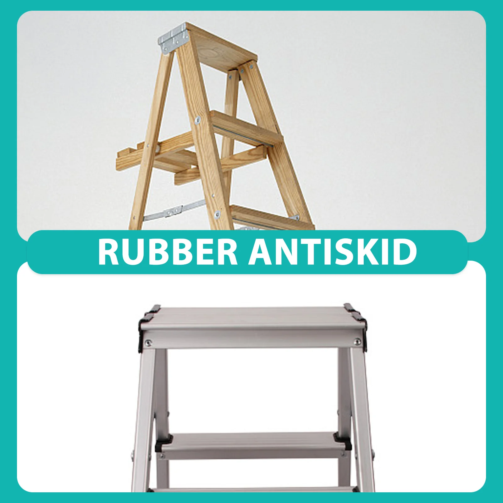 

1Set Ladder Pole Attachment Non-Slip Protection Easy Installation Sturdy Practical Long-Lasting Use Connects Most Size