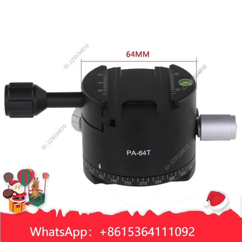 de alta calidad for 10-Indexing Gimbal Head Panoramic Connecting Piece 360 Degree Rotating Clip Seat Compatible For Model，1pc