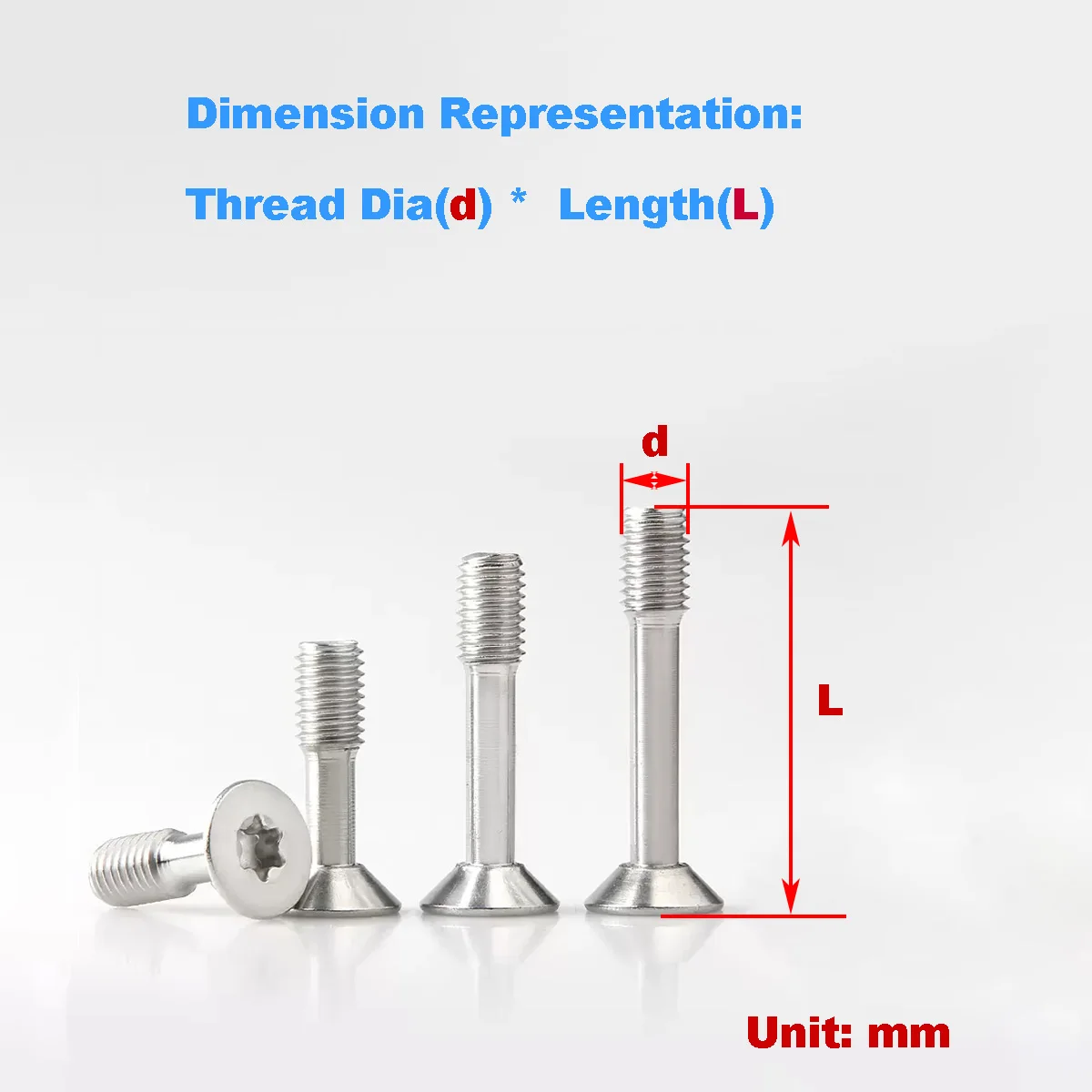 

304 Stainless Steel Countersunk Plum Blossom Anti Loosening Screw M3M4M5M6