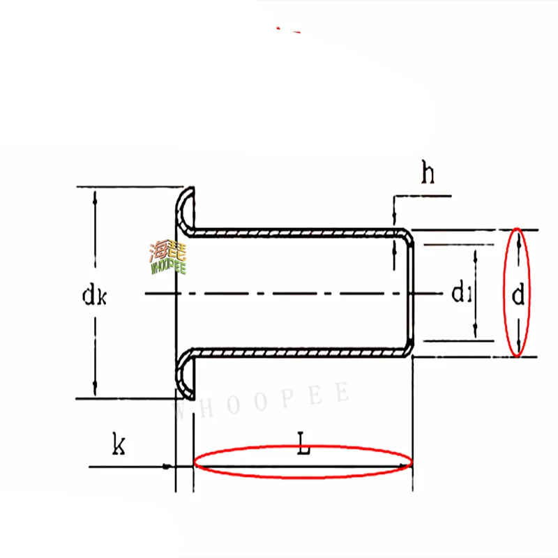 M0.9 M1.3 M1.5 M1.7 M2 M2.5 M3 M4 M5 M6 Buisvormige dubbelzijdige Printplaat PCB Nagels Koperen Holle Klinknagels Moeren