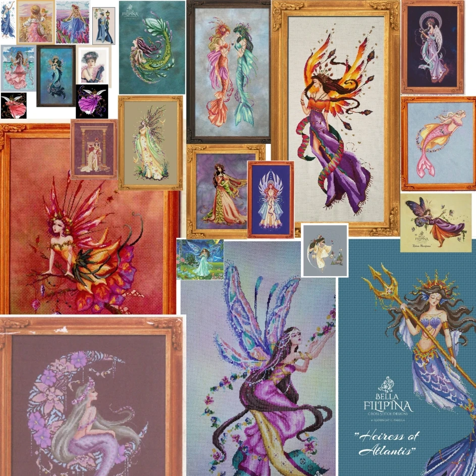 

Diy Needlework Cross stitch Handmade 14CT Counted Canvas DIY,Cross-stitch kits,Embroidery BF MD girl styles