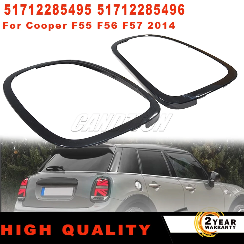 Tail Light Surround Trim For Mini For Cooper F55 F56 F57 2014+ Rear Frame Lamp Cover Finish Auto Parts 51712285495 51712285496