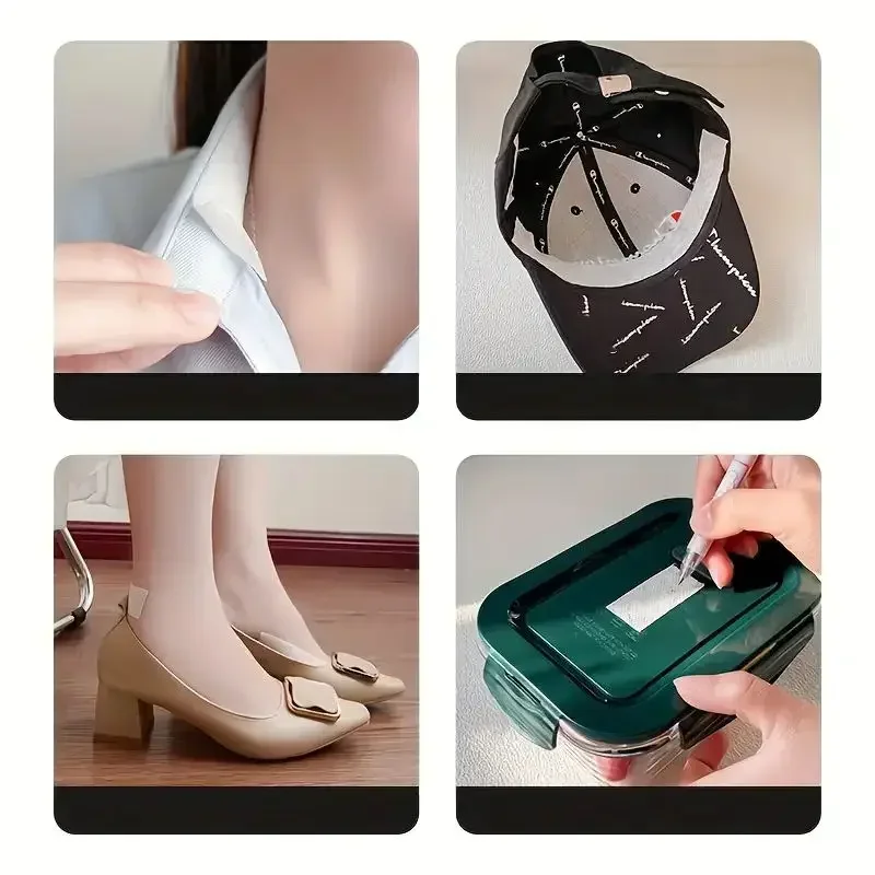 Disposable Self-adhesive Collar Stickers, Long-lasting Adhesive for Daily Use Accessories Sweat-proof Hat Inner Brim Stickers