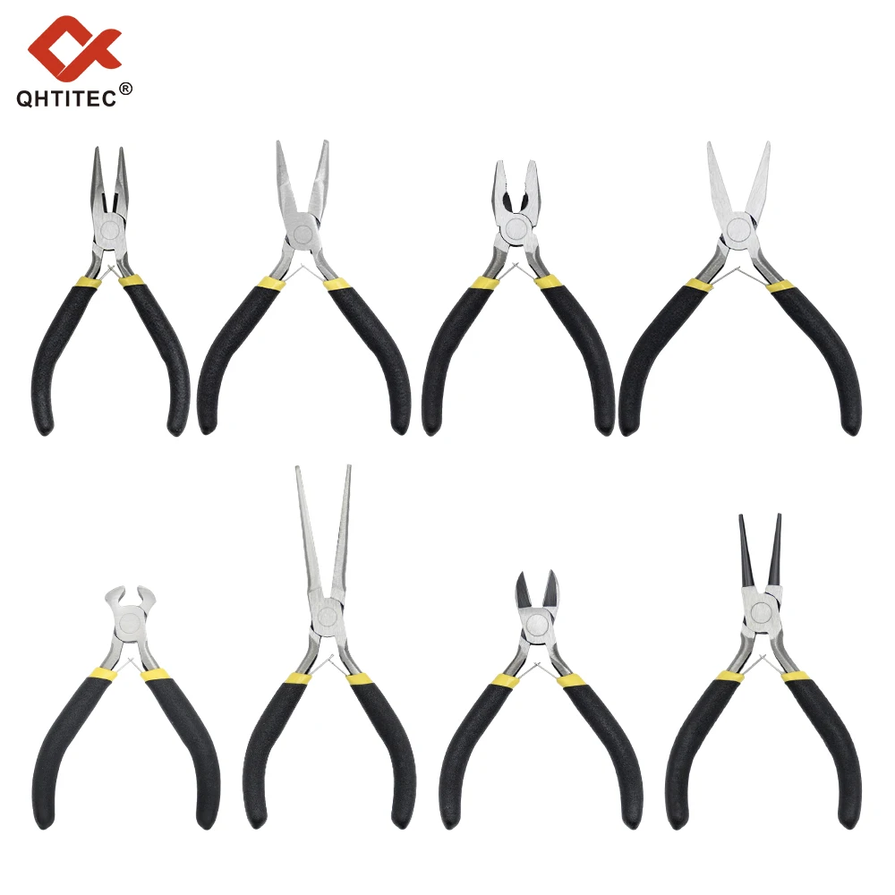 

Multi-function 8pcs Mini Pliers Pointed Mouth Beveled Mouth Steel Wire Long Mouth Top Cutting Pliers Set Hand DIY Tools 5inch