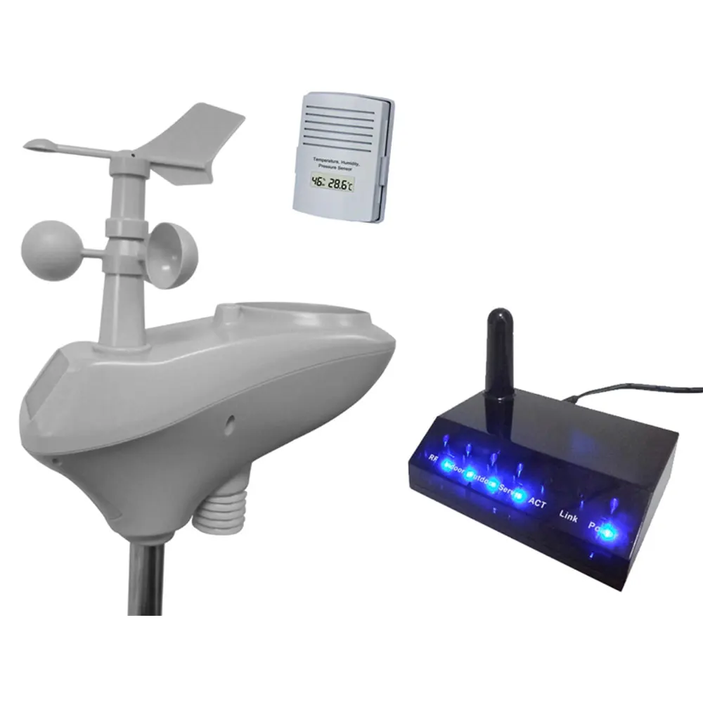 Wireless weather station WiFi connection Solar charging Wireless transmission  Data upload and storage