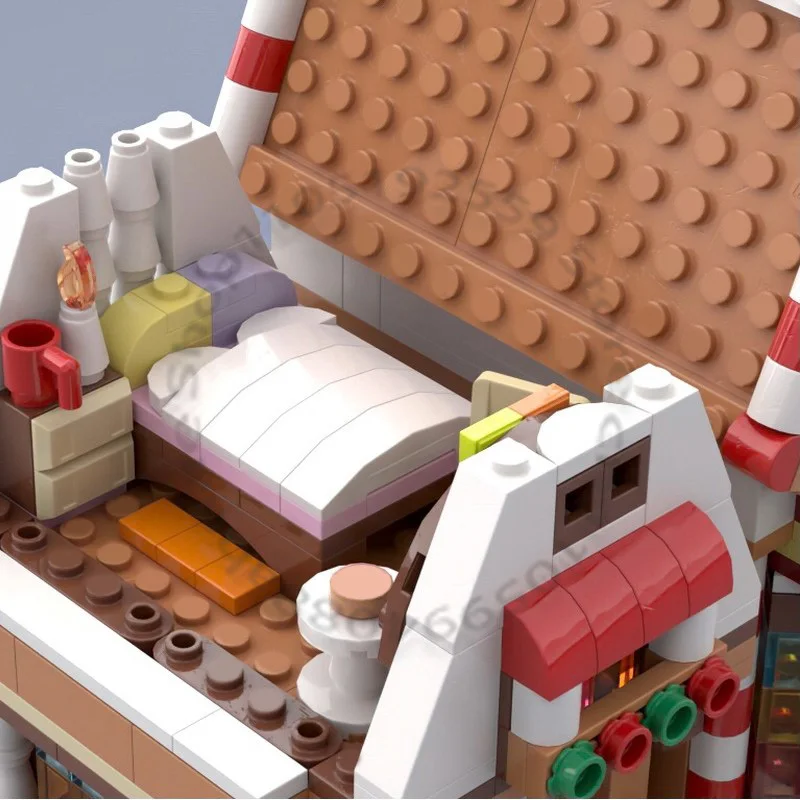 1003 PCS MOC Customize 40809 Christmas Gingerbread House Winter Village Alternate Build Model Building Block Assembly Toys Gifts