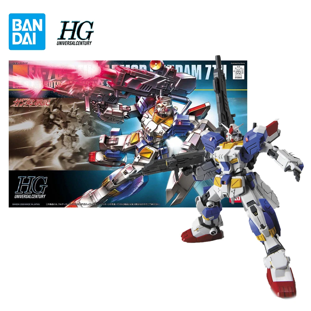 

In Stock Original Bandai Gundam HGUC Fa-78-3 Fullarmor Gundam Collection Mobile Figure Assembly Anime Model Toys Gifts for Boys