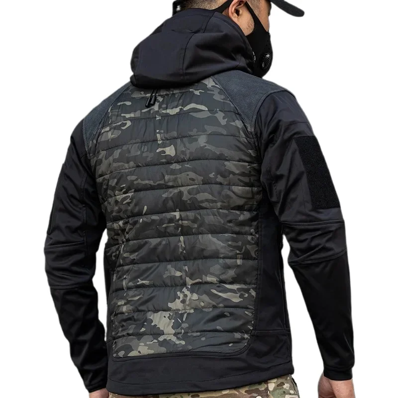 

Military ISG Softshell Tactical Windbreaker Jacket Outdoor Army Fan Hooded Cycling Hiking Mountain Warm Camo Cotton Windbreakers