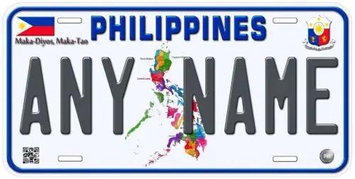 Philippines Any Name Personalized Novelty Car License Plate Aluminum