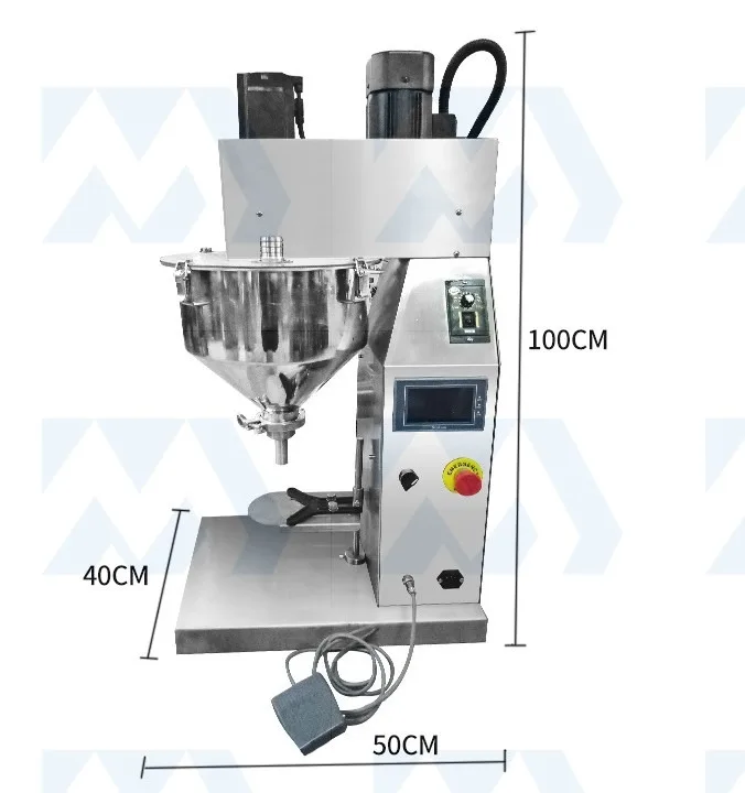 1-100g Desktop Spice Matcha Weighting Filling Machine Screw Auger Filler