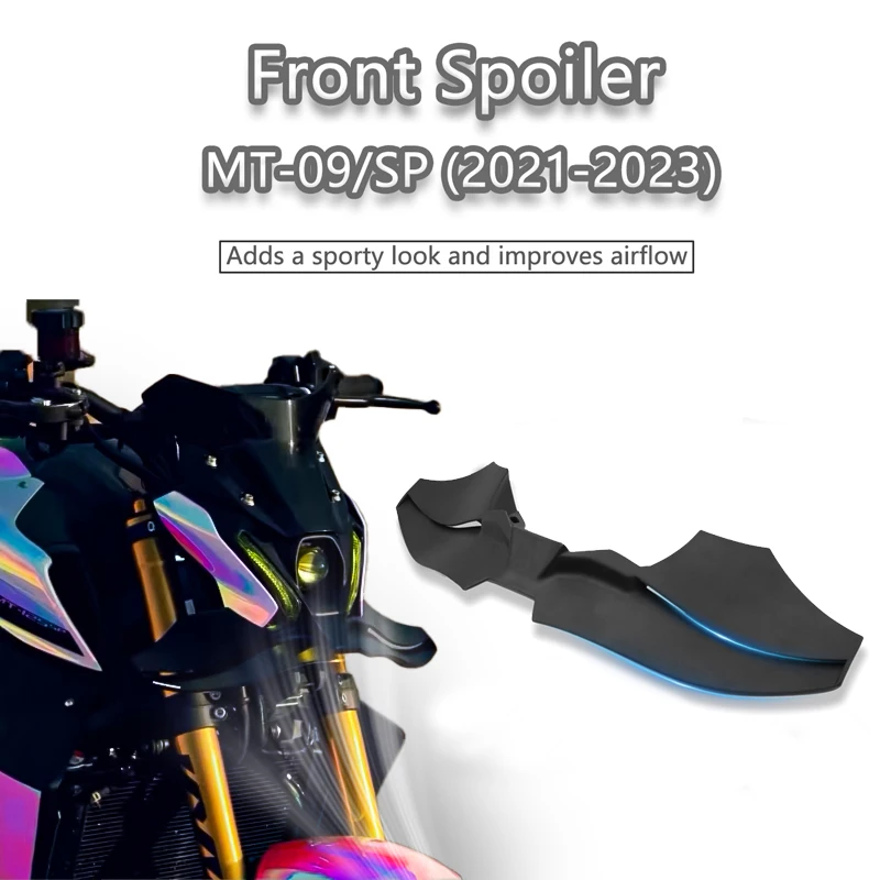 

Для MT-09/SP мотоцикла, прижимная сила, крылышко, аэродинамическое крыло, комплект переднего спойлера MT09 2021 2022 2023, новые аксессуары, передний спойлер