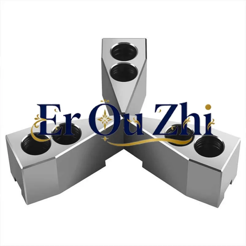 Hydraulic Chuck Lengthened and Heightened Soft Claws, Three Claws Can Be Customized, Hydraulic Raw Claws 6 Inches