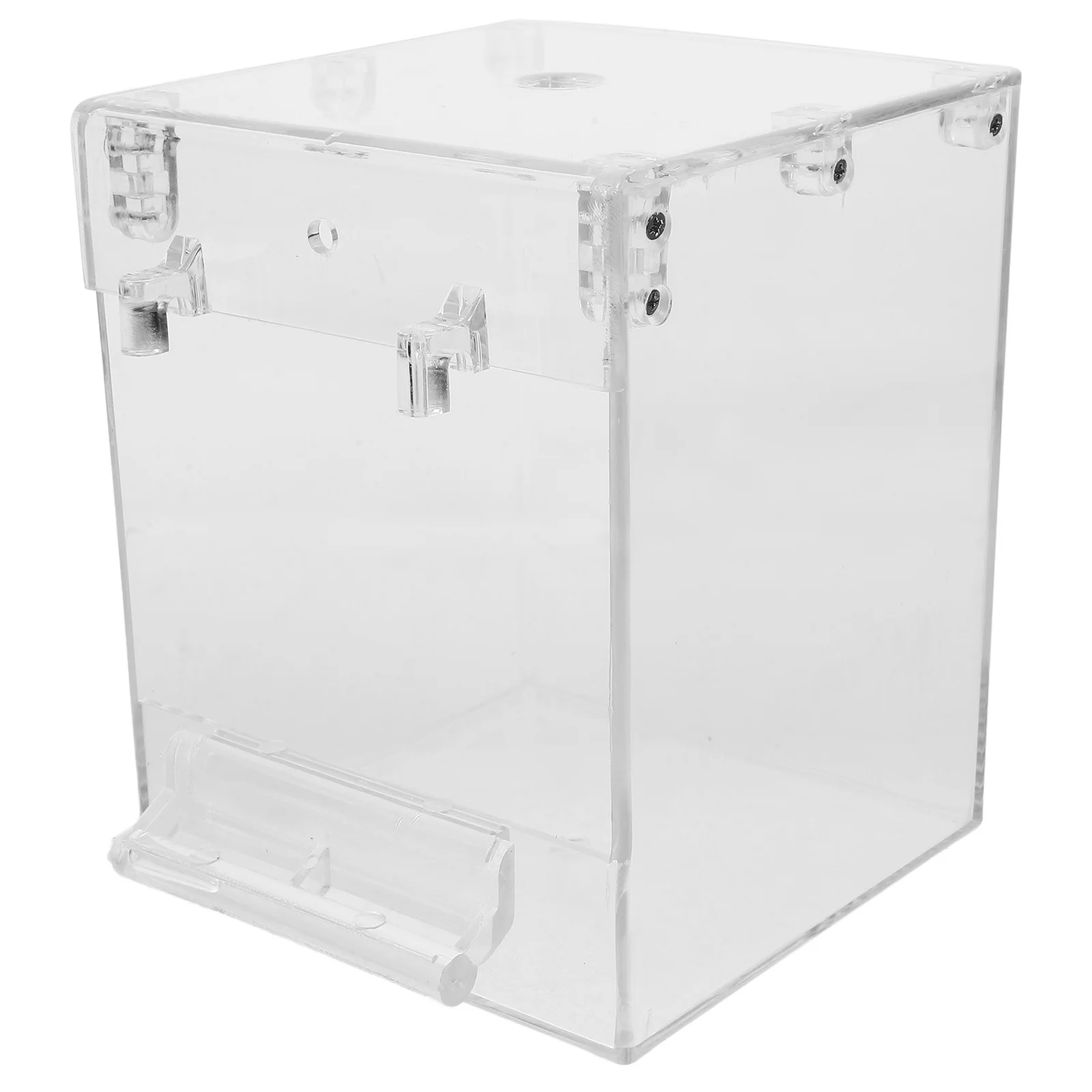 

1Pcs Transparent Bird Bath Tub Sturdy Leak Proof Design for Parrot Budgie Lovebird Conure Canary Hanging Shower Box Natural