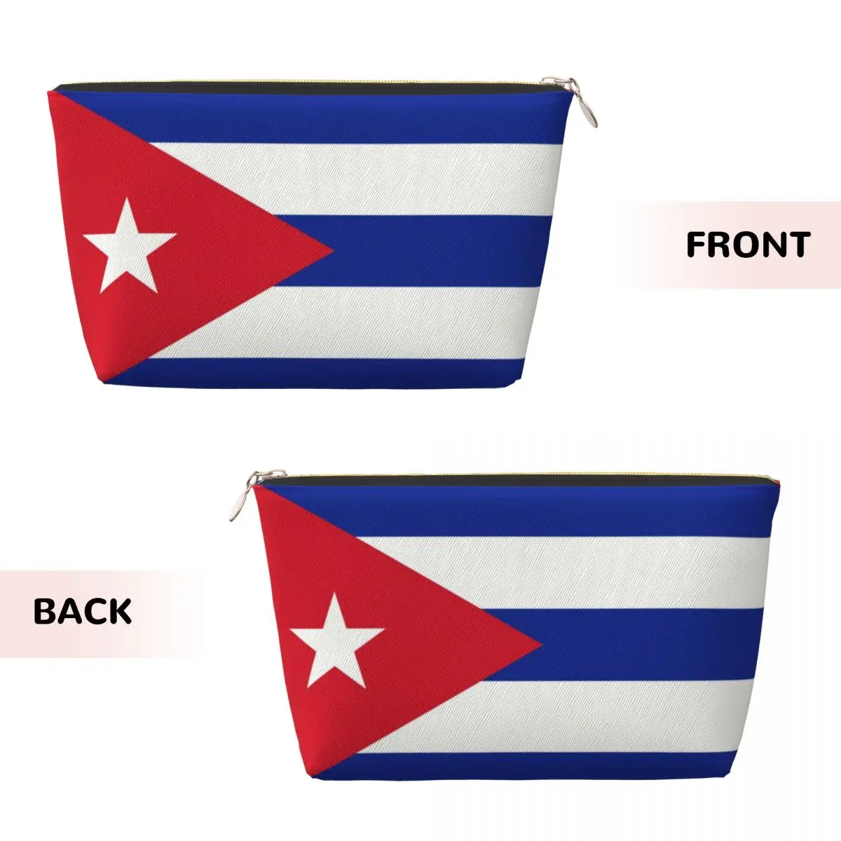 Custom Flag Of Cuba Toiletry Bag for Women Cuban Patriotic Makeup Cosmetic Organizer Ladies Beauty Storage Dopp Kit Box