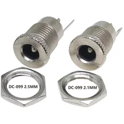 10/50PCS DC099 5.5mm x 2.1mm DC Power Jack Socket 11MM 5.5*2.5mm Metal Panel Mount Female Connector