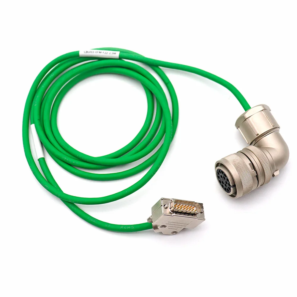 

17Pin Encoder Cable Right Angle Aviation to D-Sub Servo Signal Wire for CNC Machine / Automation – 1m 2m 3m 5m 10m 15m
