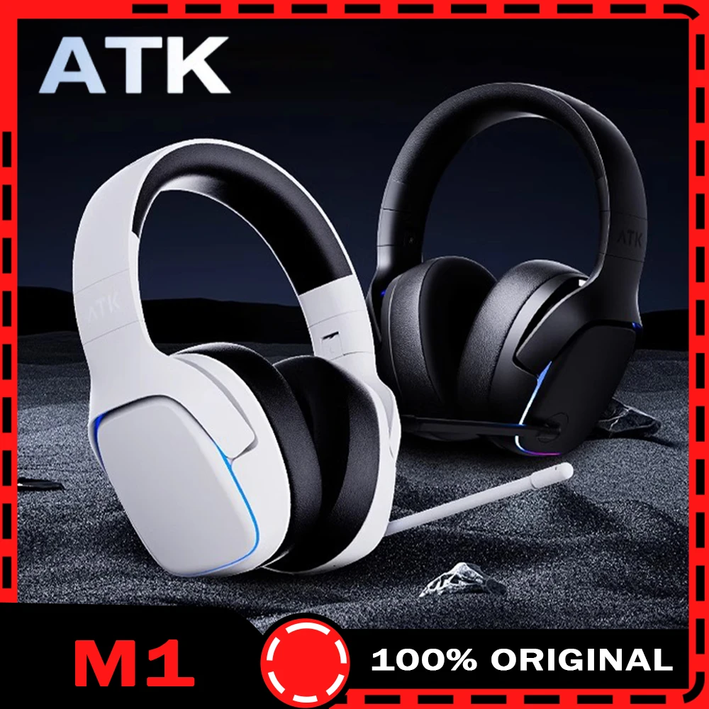 

ATK M1 Wireless Bluetooth Headset Tri Mode Enc Noise Reduction Headphone Ergonomics Lightweight Headphones Pc Gamer Man Head Set