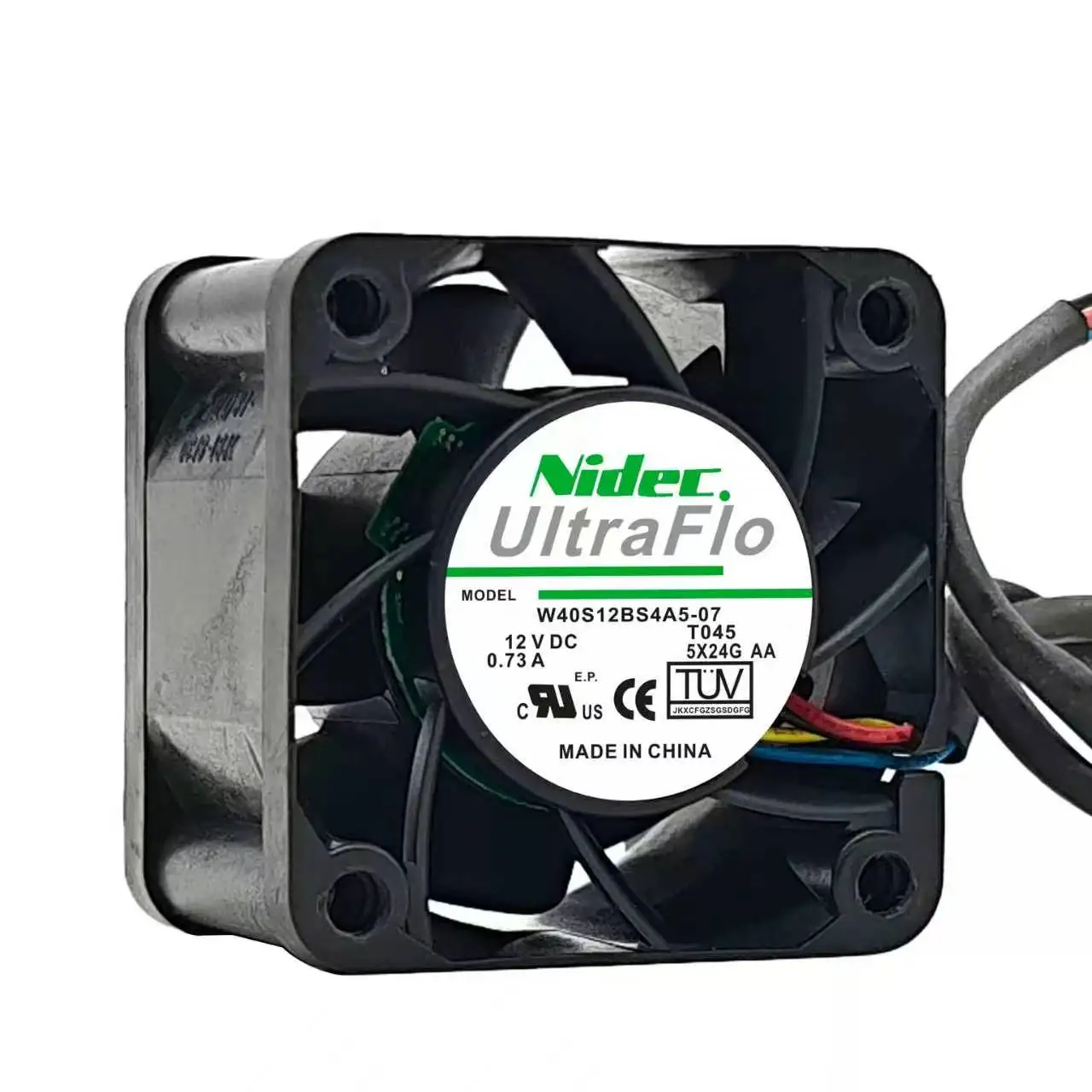 SLIDER W40S12BS4A5-07 DC 12V 0.73A 4028 4-Wire PWM Cooling Fan, 40x40x28mm High Speed 1U Server Micro Axial Fan