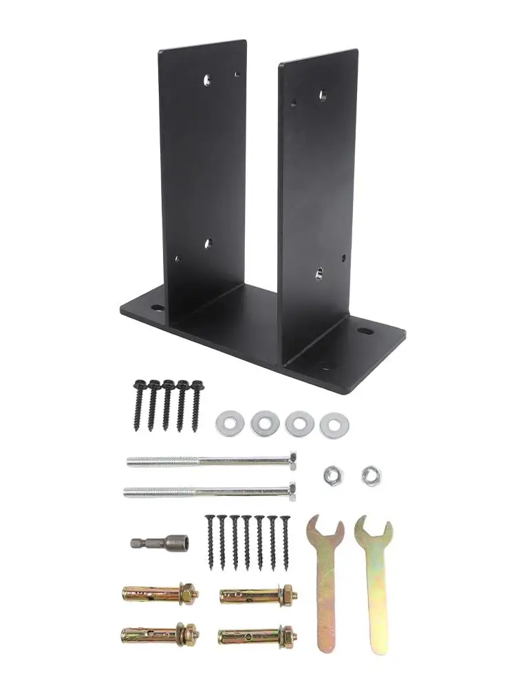 Outdoor Post Base Deck Railings Bracket Secure Outdoor Structures Easy Installation Post Holder Weather Resistant