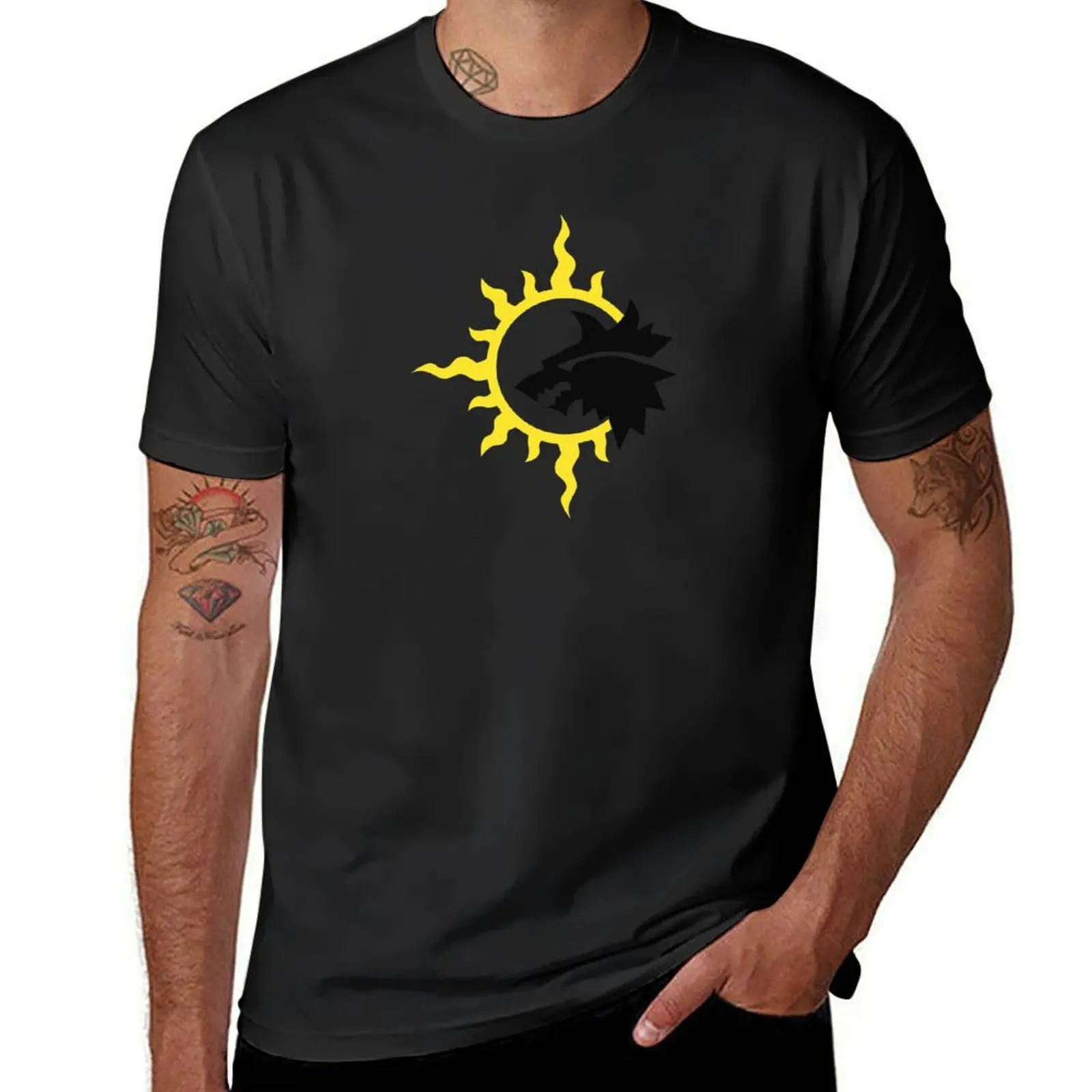 

Sun Wolves T-Shirt cute tops street wear custom t-shirts sweat t shirt men 100℅ cotton