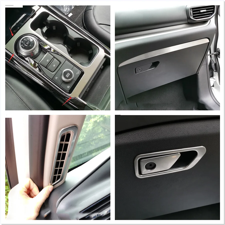 

For Ford Explorer 2020 -2022 Accessories Air AC Window Lift Button Shift Gear Speaker Cover Trim