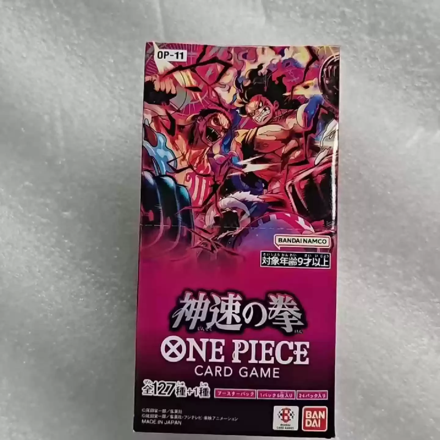 Namco New Genuine One Piece Anime Card Game Op 11 A Fist Of Divine Speed Booster Box Tcg Collection Set 6 Cards Per Pack