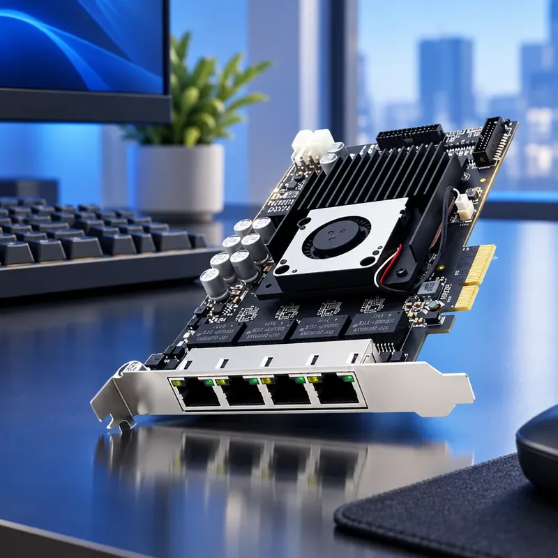 4-Channel PCIE Network Port USB Expansion Card for Industrial Automation in The Acquisition Industry
