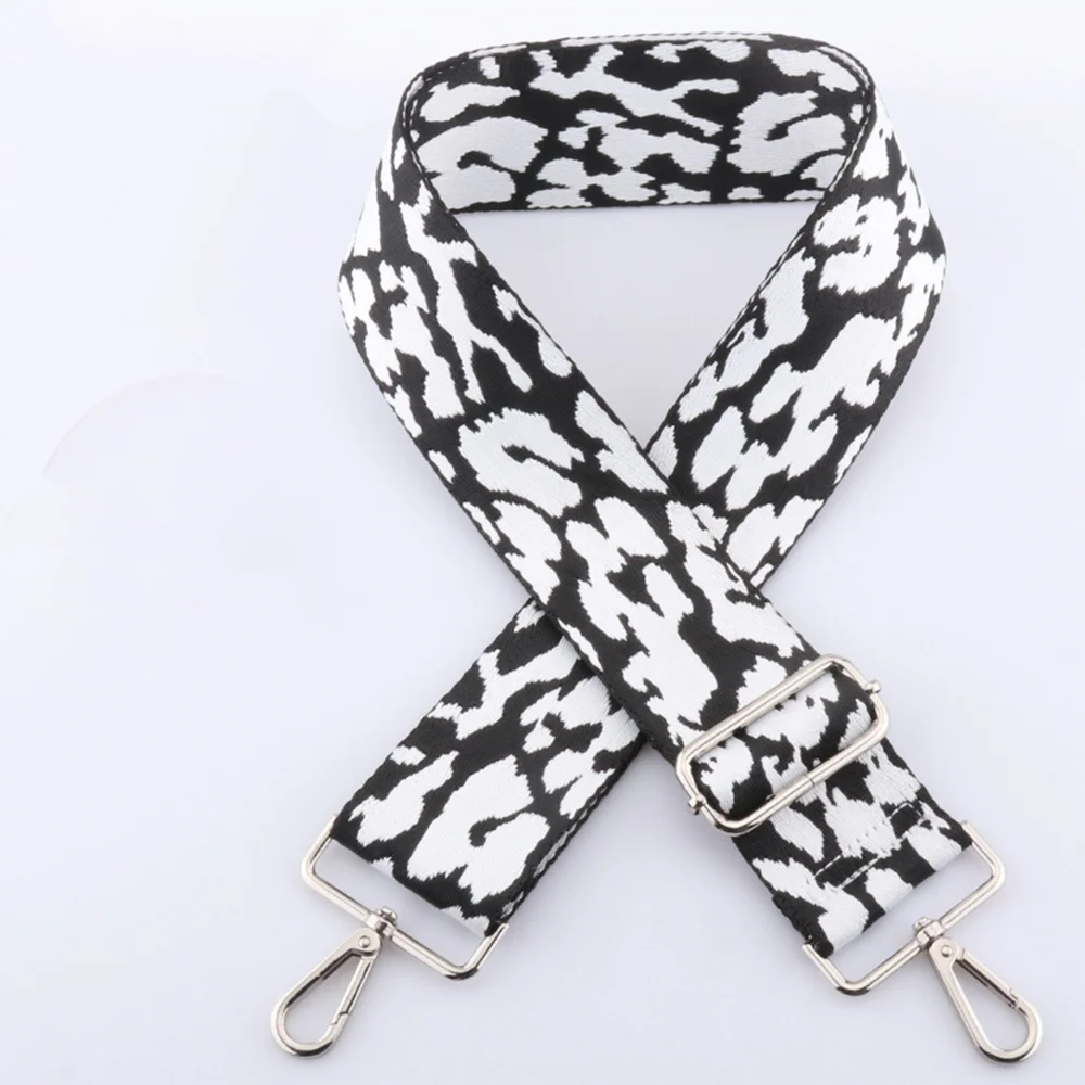 For Versatile 5cm Bag Strap With Adjustable Jacquard Bag Shoulder Strap Colorful Crossbody Wide Shoulder Strap Bag Accessories