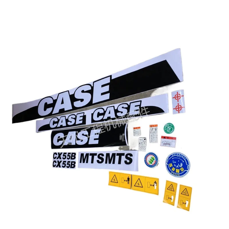 For Case excavator accessories 55/210/220/240/360 full vehicle stickers/stickers identification excavator accessories